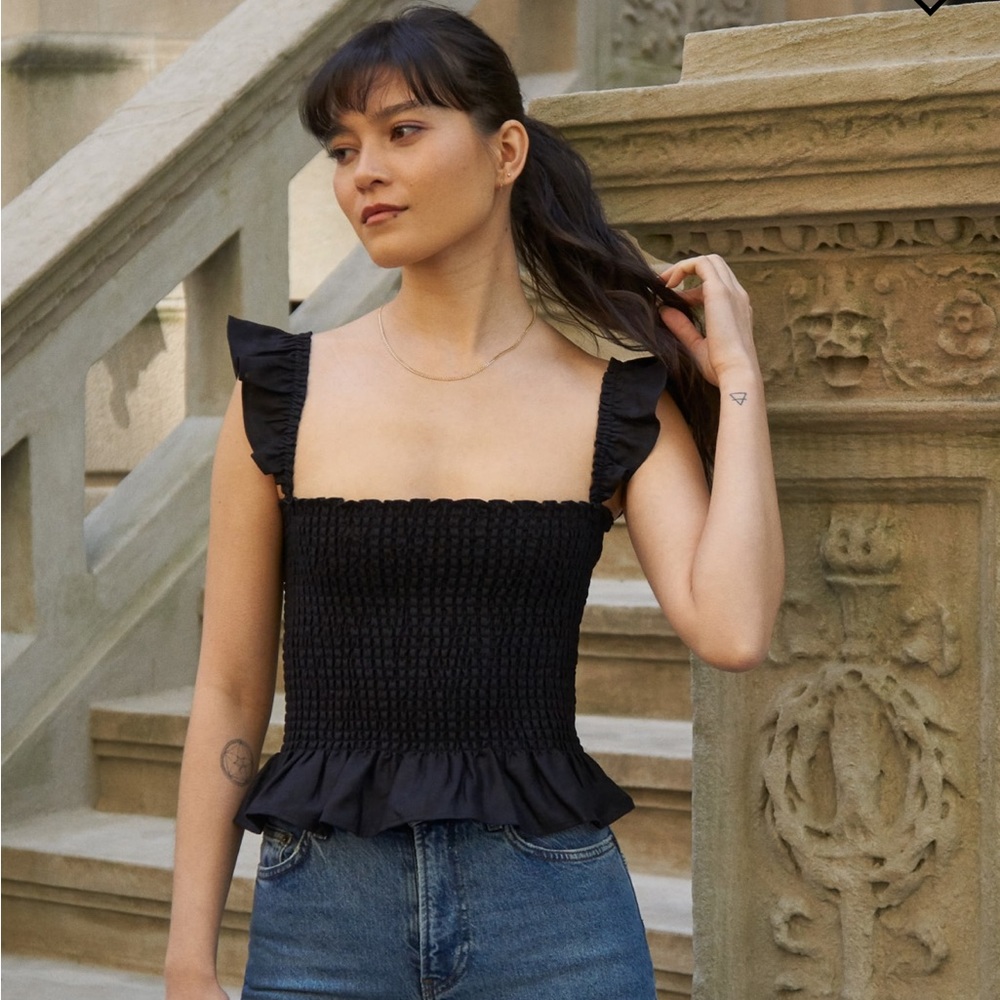 Reformation// JuneBug Linen Top